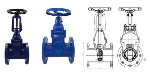 High-Quality Gate Valve Control Valve Supplier Ductile Iron Di Plug-in Soft Seal Globe Valve Gate Valve