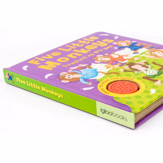 Livro de aprendizado de inglês infantil personalizado de capa dura profissional