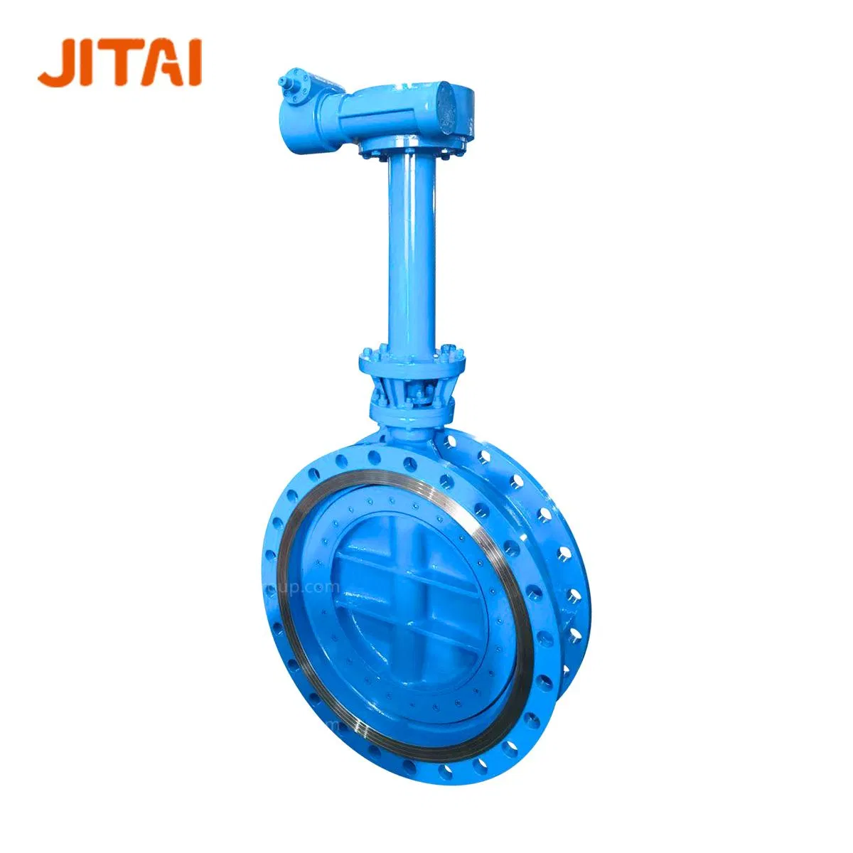 Válvula borboleta de eixo longo de deslocamento triplo API 609 de 24